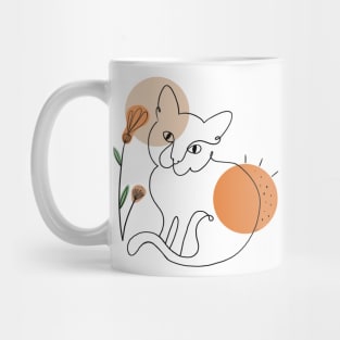 PEACHY CAT LINE ART Mug